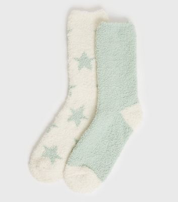 star fluffy socks