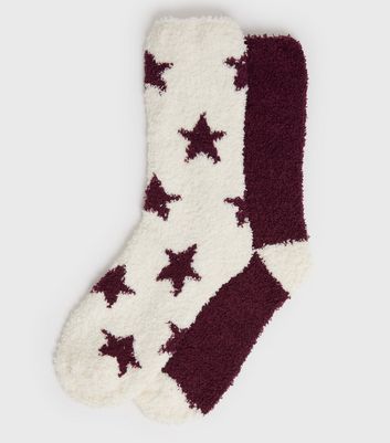 star fluffy socks