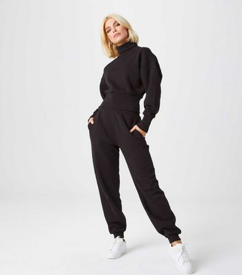 Urban Bliss Black High Waist Cuffed 