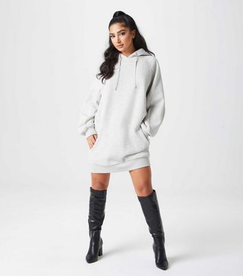 Click to view product details and reviews for Urban Bliss Grey Mini Hoodie Dress New Look.