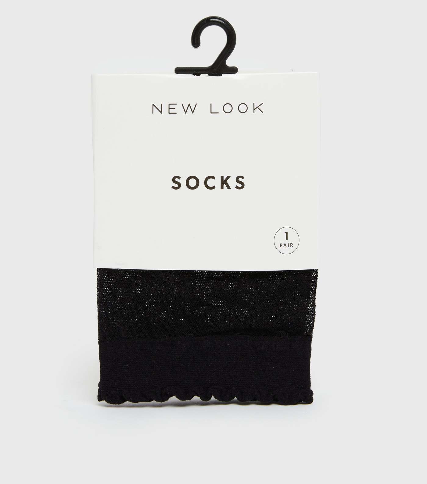 Black Spot Lace Frill Socks Image 2