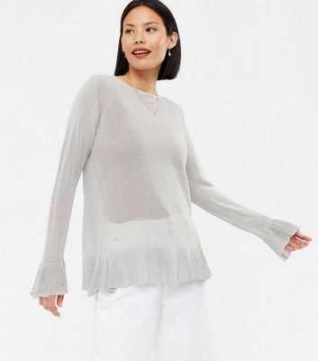 mesh knit jumper