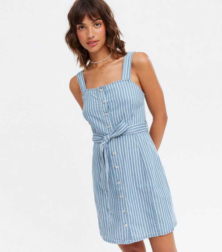 Hollister pinstripe button down dress, ASOS