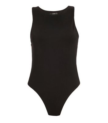 black sleeveless onesie