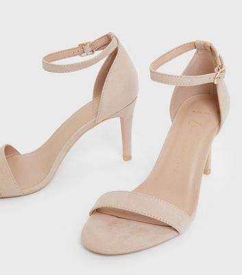 Pink suede heels 2025 new look