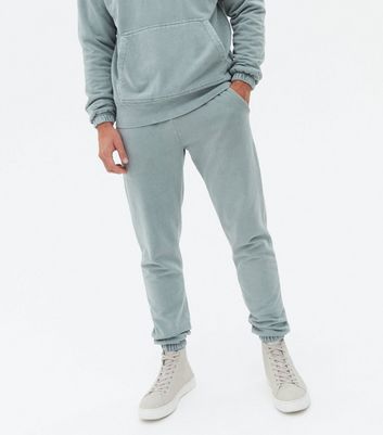 Blue cheap washed joggers