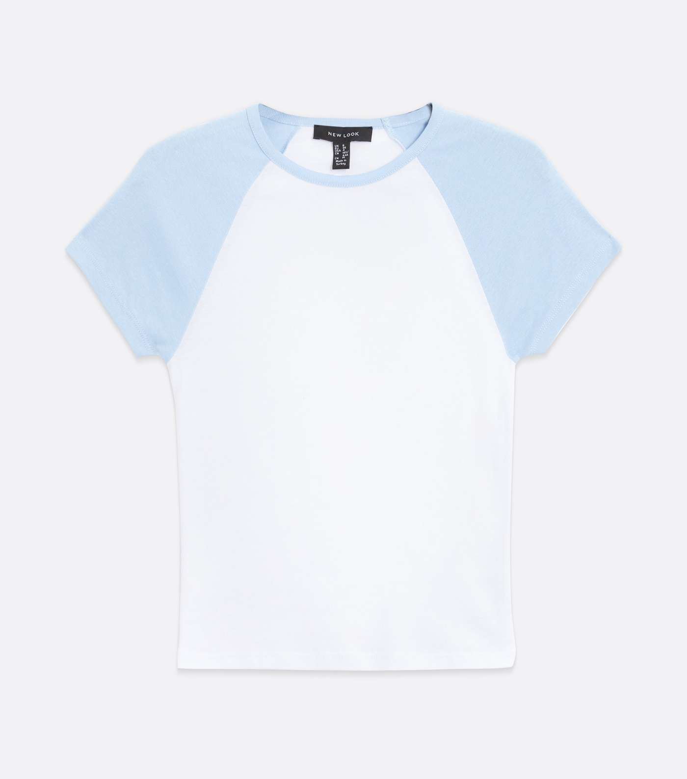 Pale Blue Raglan T-Shirt Image 5