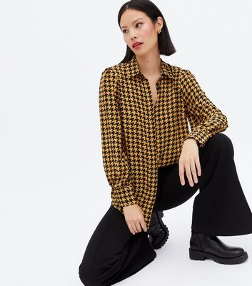 zara dogtooth shirt
