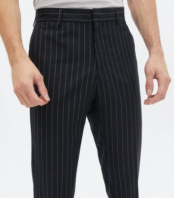 Shop WES Formals Navy Striped RelaxedFit Trousers Online  Westside