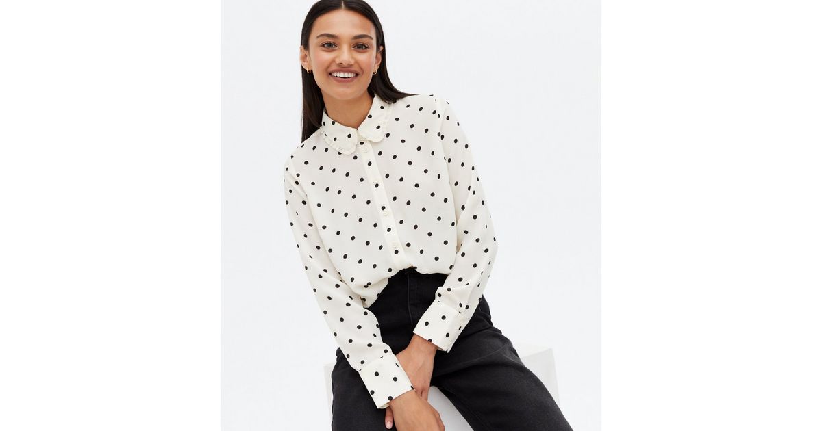 long sleeve top with collar