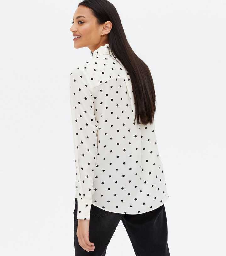 new look polka dot blouse