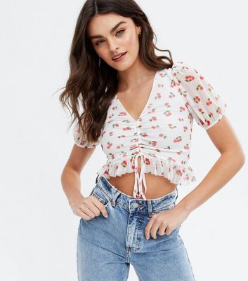 Forever 21 sales white mesh top