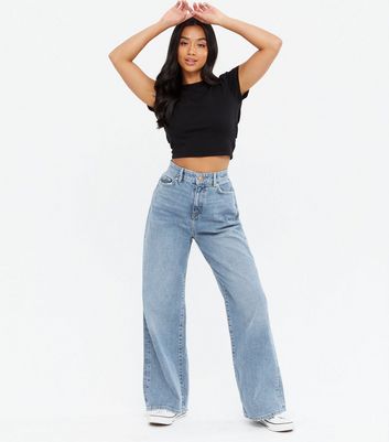 Wide leg shop jeans new look