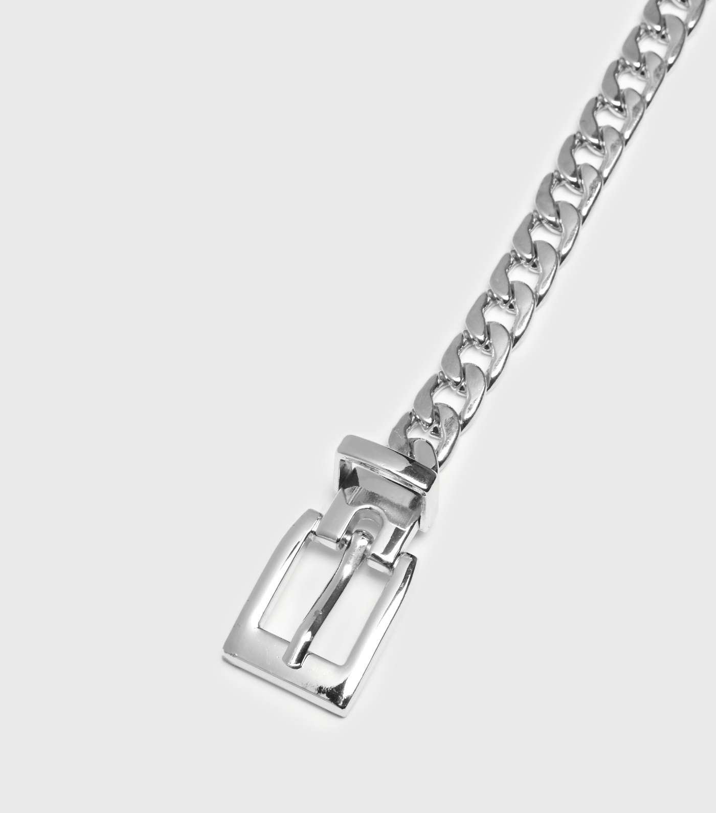 Silver Skinny Chain Buckle Belt Image 3