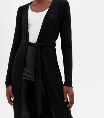 black belted cardigan sweater