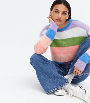 colourful knit sweater