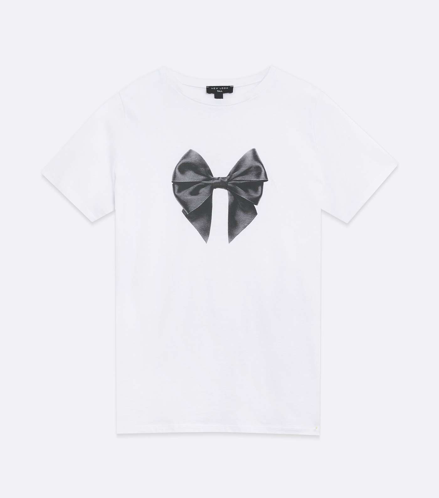 Tall White Bow Photograph T-Shirt Image 5