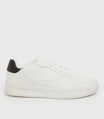 New look white chunky trainers sales