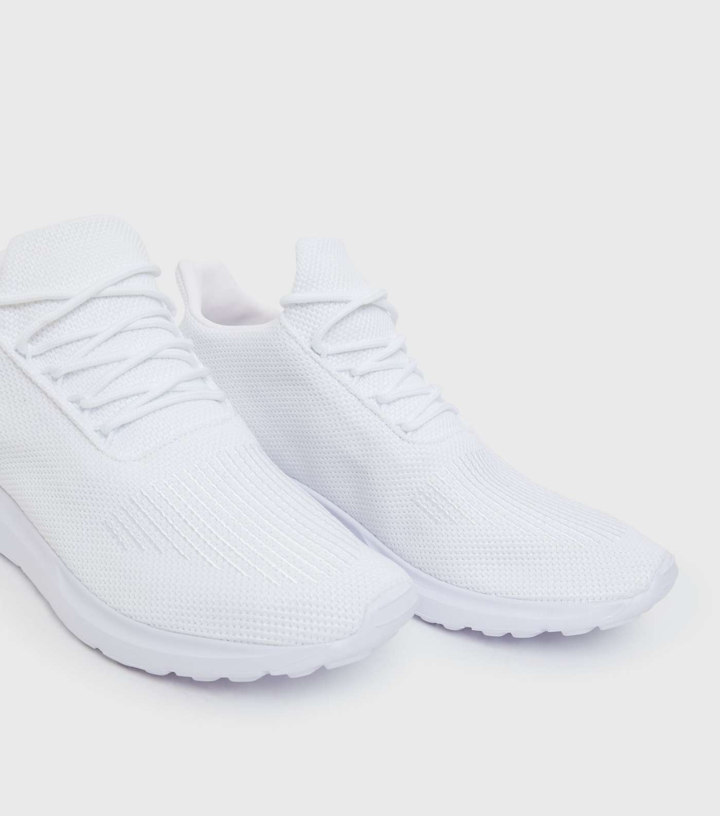 White Lightweight Trainers Image 4