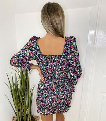 new look floral bodycon dress