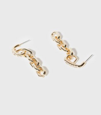 Chunky on sale chain earrings