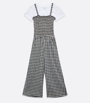 Black and white jumpsuit girls on sale