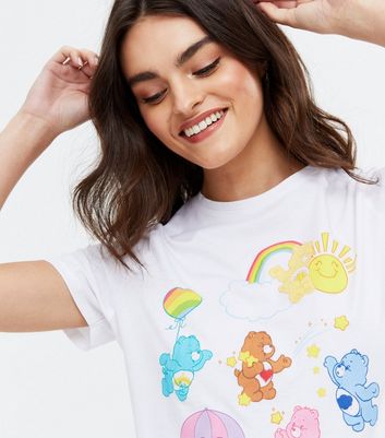 White Care Bears T-Shirt | New Look