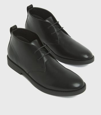 shop for Men's Black Lace Up Desert Boots New Look at Shopo