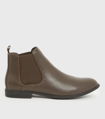 new look mens brown boots