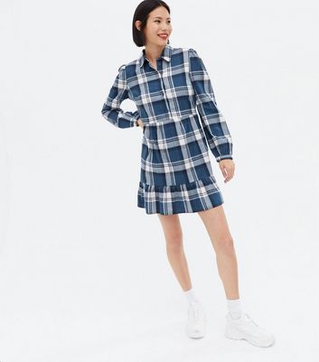 Click to view product details and reviews for Blue Check Mini Smock Shirt Dress New Look. Click to view product details and reviews for Blue Check Mini Smock Shirt Dress New Look.