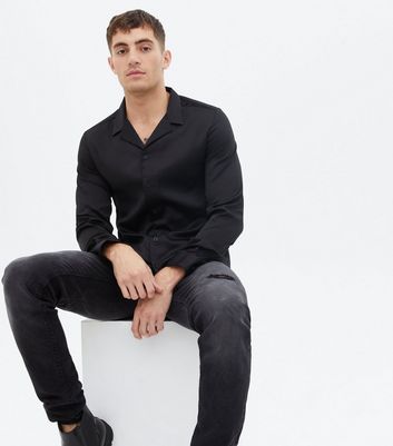 New ASOS DESIGN oversized western denim shirt in washed black, size M | eBay