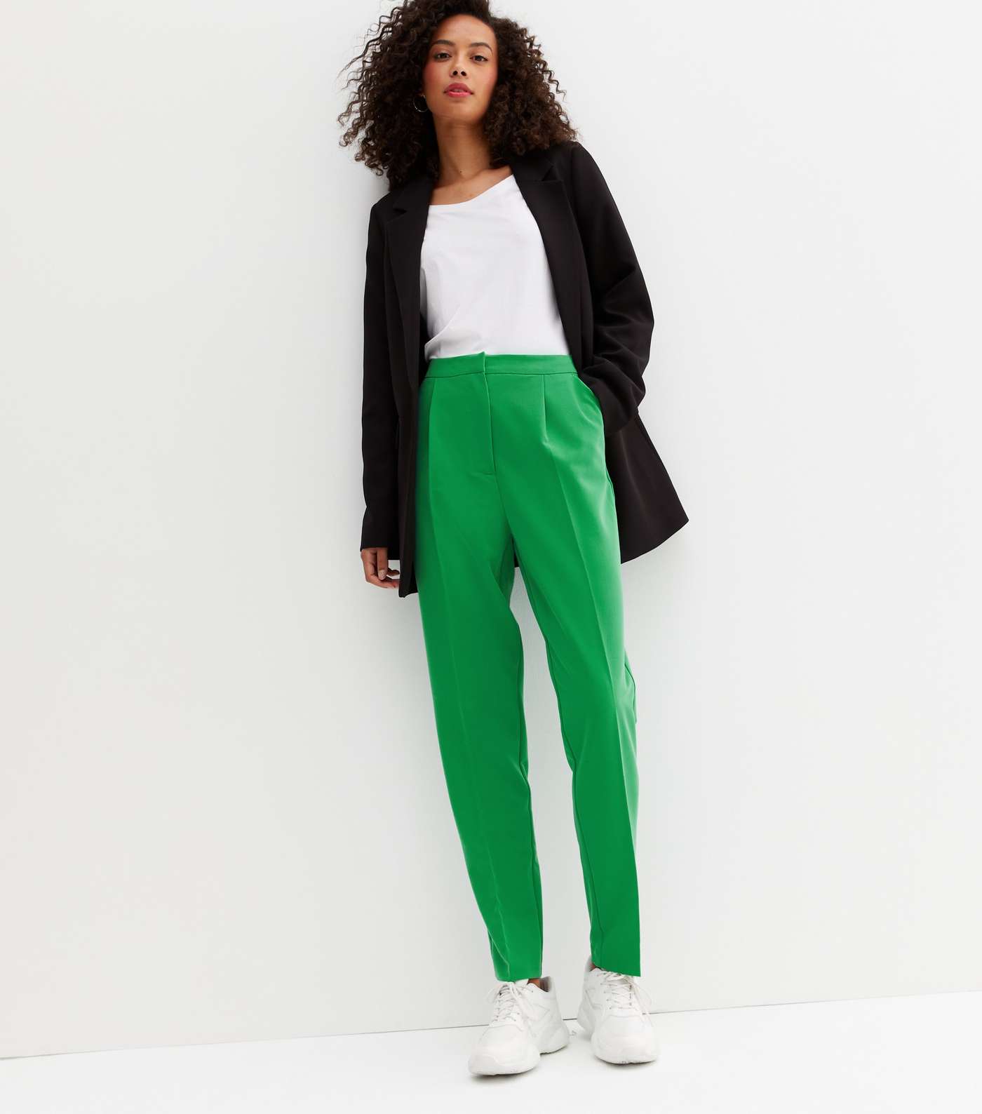 Tall Green Slim Fit Trousers Image 2
