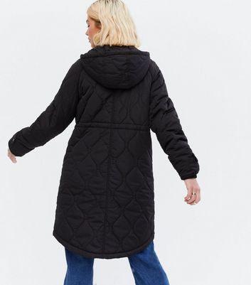 quilted parka coat
