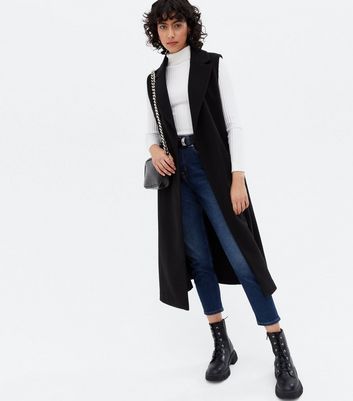 sleeveless long coat