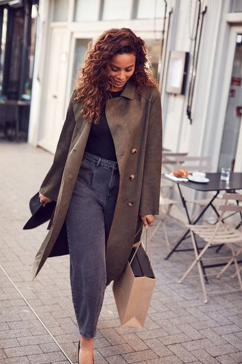 rochelle humes green dress new look