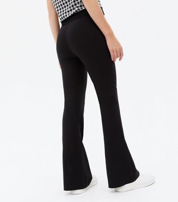 stretch flare trousers