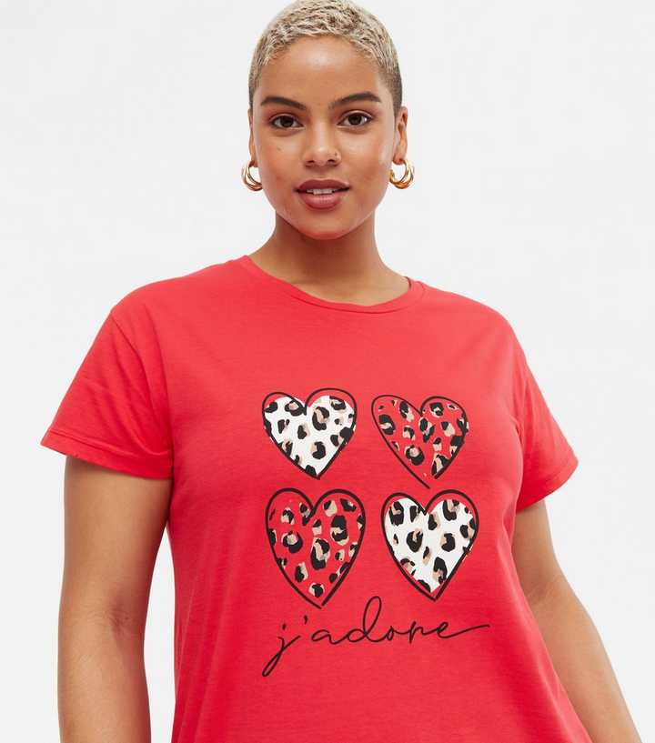 Red Leopard Print Heart