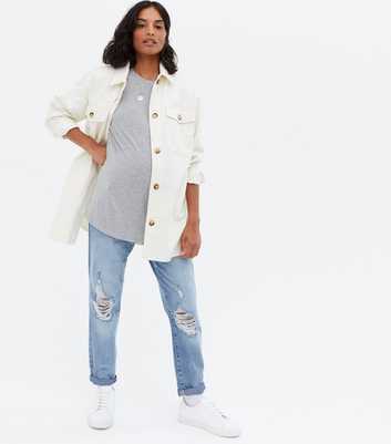 Urban Bliss Maternity Blue Over Bump Mom Jeans