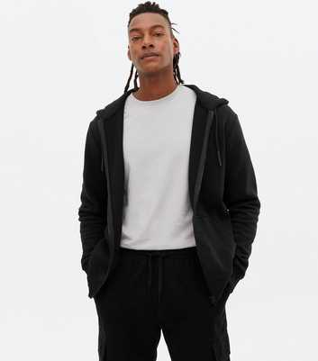 Only & Sons Black Zip Hoodie