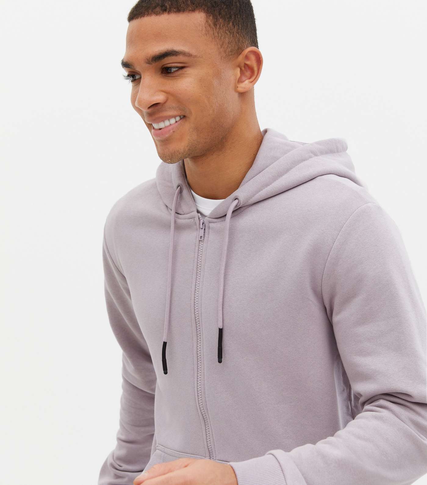 Only & Sons Lilac Zip Hoodie Image 3