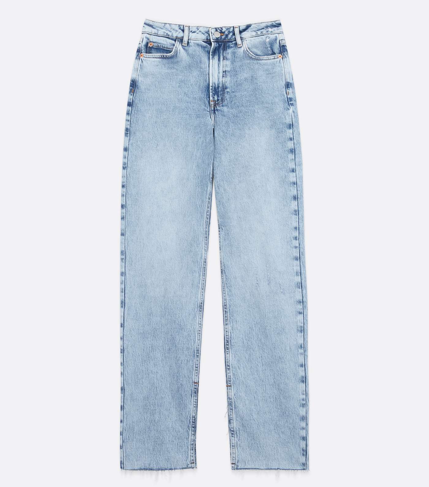 Blue Long Split Anica Straight Leg Jeans Image 5