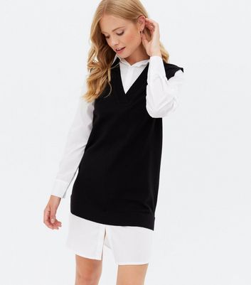 shirt dress with jumper