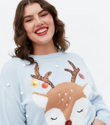 Ladies reindeer clearance christmas jumper