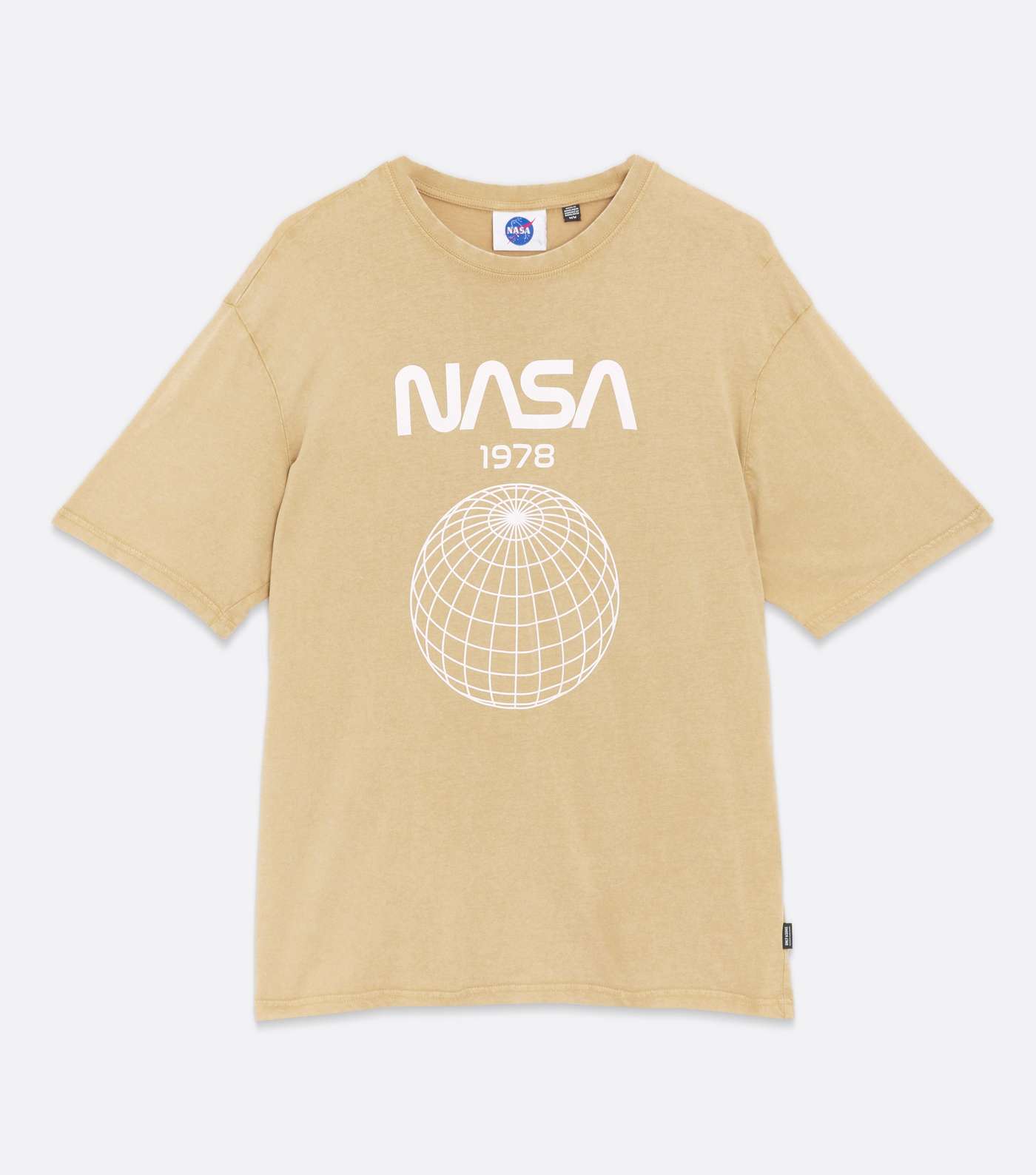 Only & Sons Stone NASA Logo Crew T-Shirt Image 5