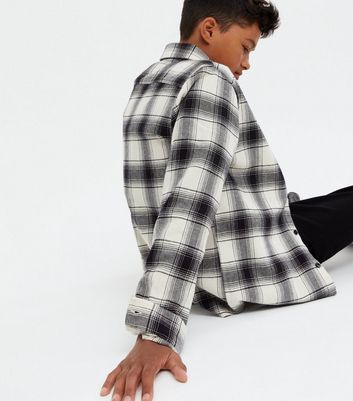 Boys Black Check Embroidered Shirt | New Look