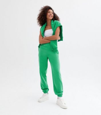 new look green joggers