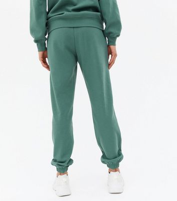 Click to view product details and reviews for Green Jersey Cuffed Joggers New Look.