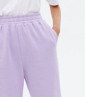 Click to view product details and reviews for Light Purple Jersey Cuffed Joggers New Look.