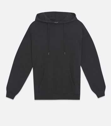 Black Pocket Front Hoodie | New Look