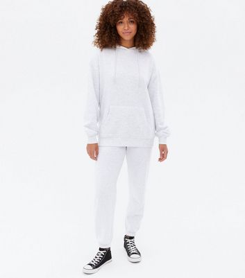 Pale Grey Pocket Front Hoodie | New Look